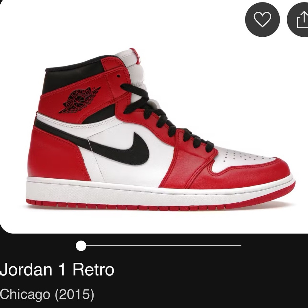 Nike Air Jordan Retro 1 basketball shoe. Exc cond worn indoor only.Size 7.5 mens